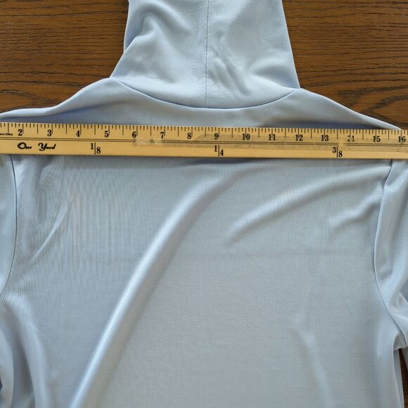 Levi's long sleeve Turtleneck Women's Shirt Top Pullover Retro baby blue size L - Picture 13 of 16